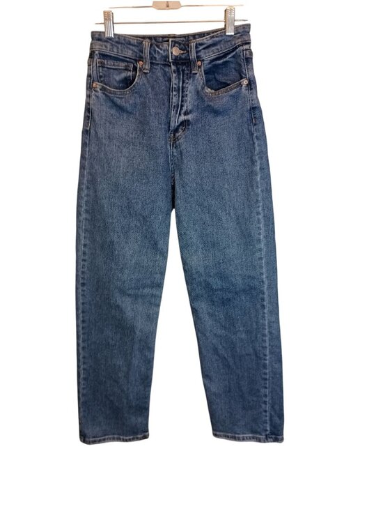 Wild Fable Denim - Wild Fable Women’s Button Up Highest Rise Straight Blue Jeans Size 4